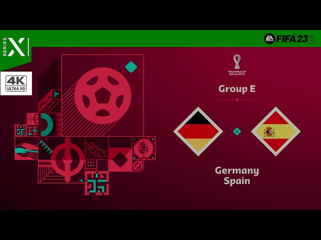 FIFA 23 World Cup Qatar 2022 | Germany vs Spain | XBOX Series X Gameplay | 4K HDR 60 FPS