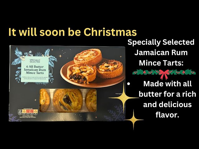 6 All Butter Jamaican Rum Mince Tarts