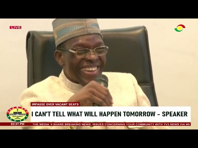 Speaker Bagbin displays singing skills as he reacts to Supreme Court orders ||3News on TV3