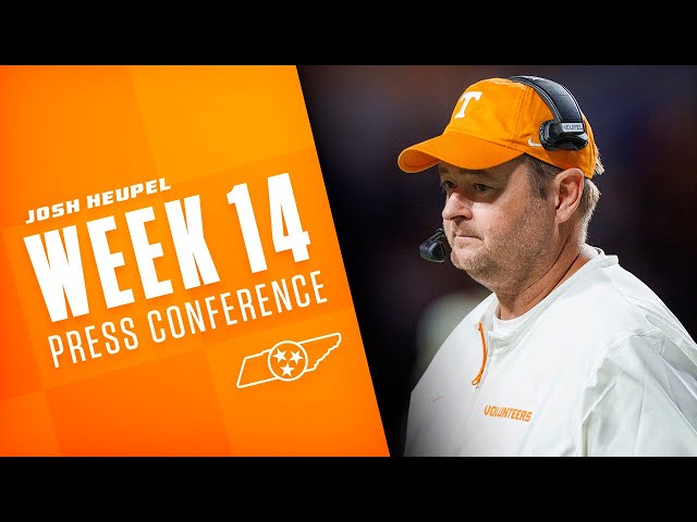 Josh Heupel Week 14 Press Conference (Nov. 25, 2024)