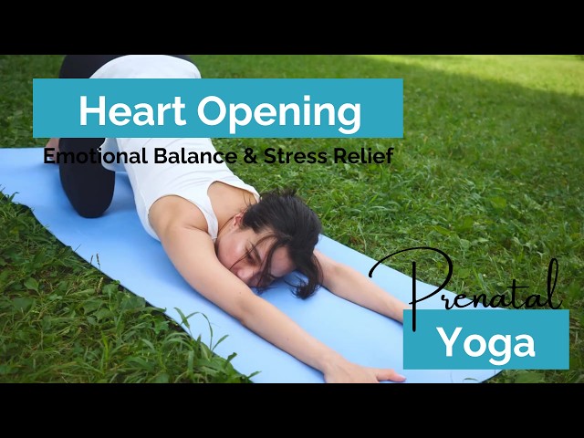 Heart Opening Prenatal Yoga Flow   Gentle Chest Openers for Emotional Balance & Posture