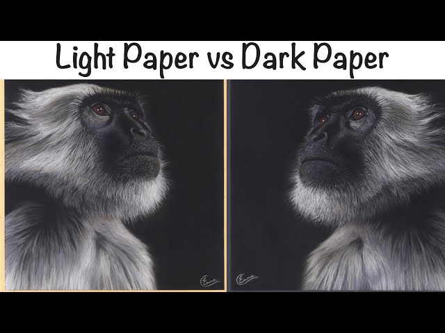 Light Paper vs Dark Paper - Soft Pastel