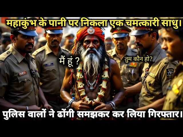 महाकुंभ के पानी पर निकला एक चमत्कार साधु। || #pereyagrajkumba #trending