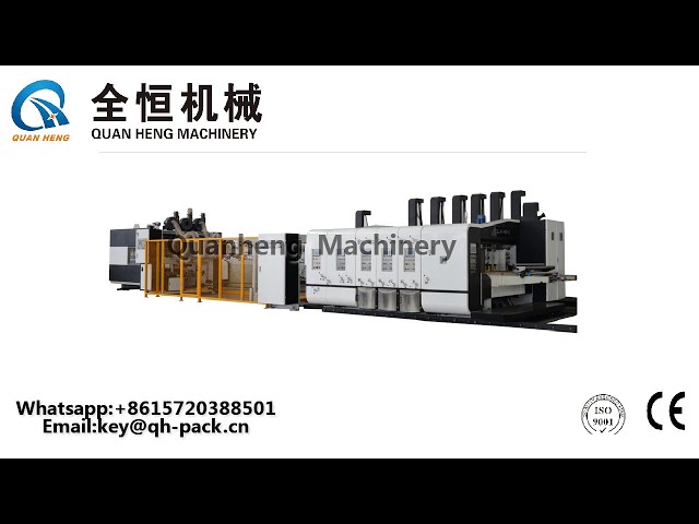 QH-PACK Flexo Printer Slotter Rotary Die Cutter Folder Gluer inline Machine