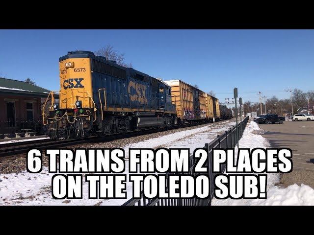 6 trains from 2 places on the Toledo Sub! Got a little bit of everything here!