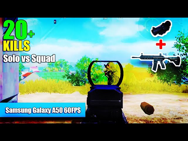 Samsung Galaxy A50 60FPS Smooth+Extreme - PUBG MOBILE | After Update 0.19 | Best Sensitivity Setting