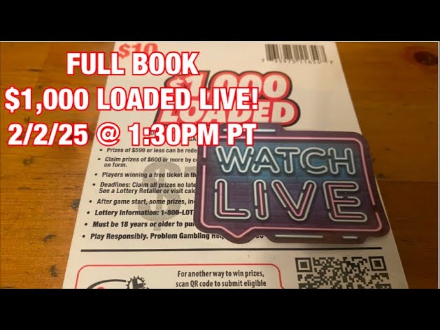 Full $500 Book of $1,000 Loaded Tickets‼️California Lottery Scratchers🤞🍀🍀🍀