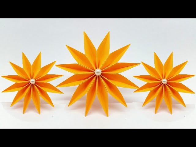 Easy Paper Flowers making instructions - DIY Paper Flower Tutorial