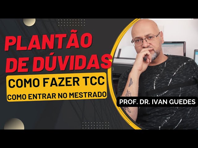 [🔴LIVE] 05/02/2025 - Como fazer um TCC - Como entrar no mestrado