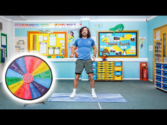 8 Minute SPIN THE WHEEL Kids Workout | The Body Coach TV