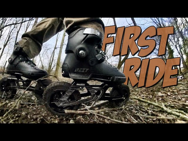 Powerslide Next Edge 150: FIRST RIDE (Rollerblading Off-road on SUV Skates)