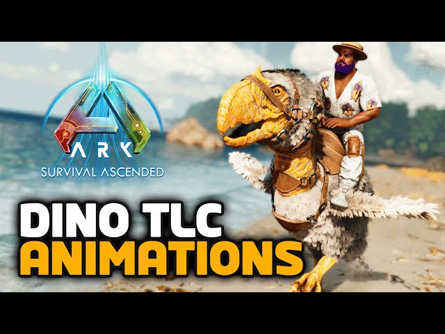 NEW Dino TLC Animations Ark Ascended