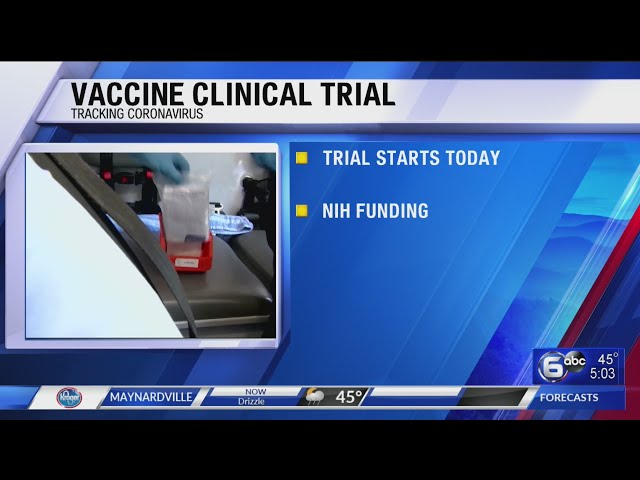 AP: Government official: Coronavirus vaccine trial starts Monday