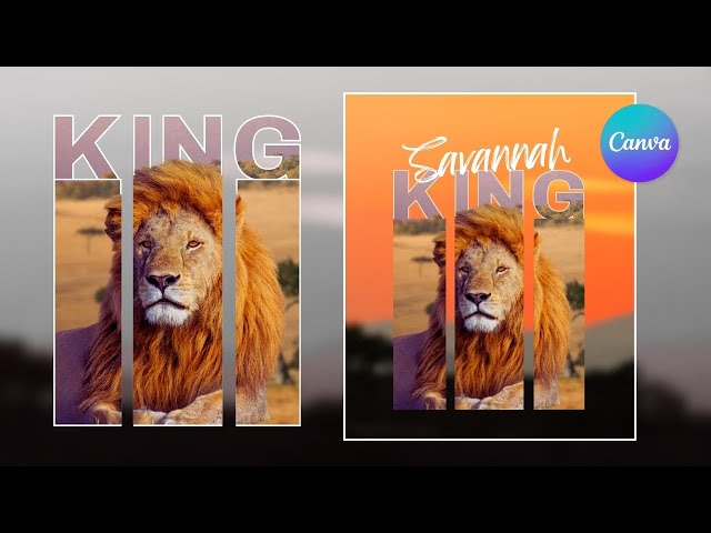 Text Masking Tutorial in Canva | Creative Design Idea