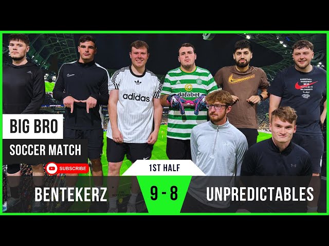 Bentekerz 9-8 Unpredictables | Kaka’s Simply OUTSTANDING! | Big Bro Soccer (1st Half)