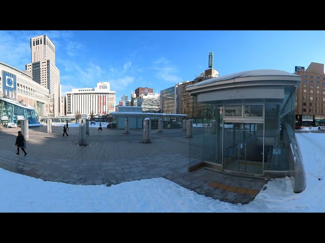 360 degree video of sapporo station VR