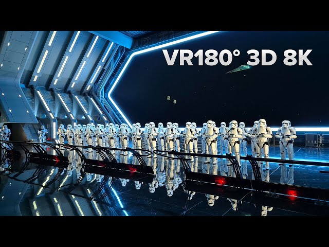 Rise of the Resistance - Star Wars Ride - VR Experience - VR180 3D 8K 60p - Disneyland Kalifornien