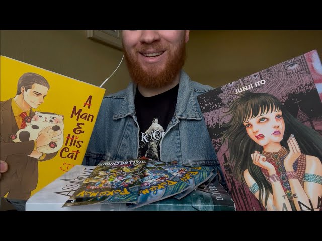 ASMR | Bookshop Haul (Manga + Novels + Pokémon Cards)