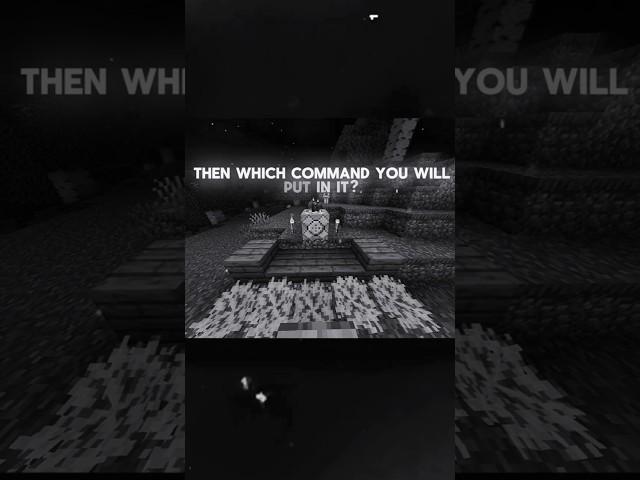 Which Command you will PUT in it? #minecraft