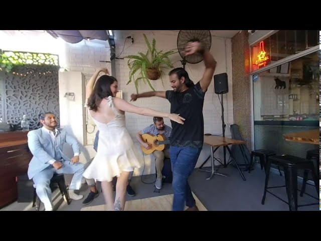 180 VR Life Footage Tablao Flamenco at Pata Negra Tapas Bar 1