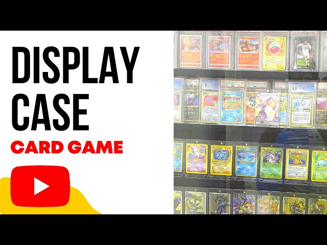 TRADING CARD DISPLAY SHELF - POKEMON CARDS, MAGIC, SPORTS CARDS