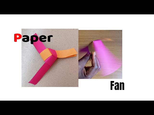 How to make a paper fan that rotates | Easy DIY