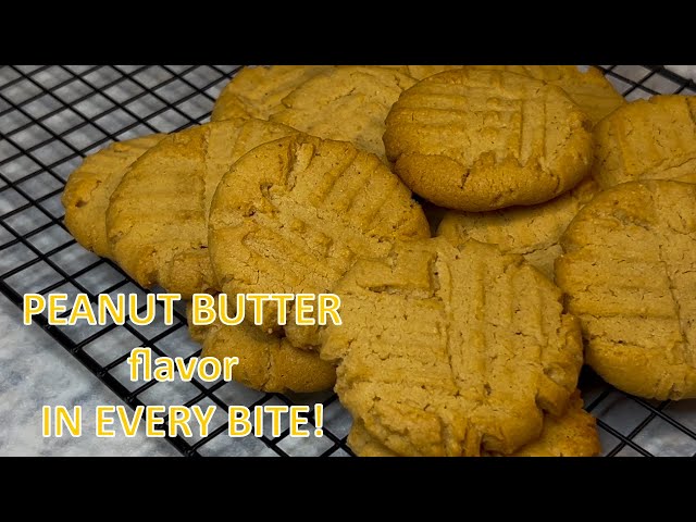 Easy HOMEMADE PEANUT BUTTER Cookies | Simple and Tasty DESSERT Recipe