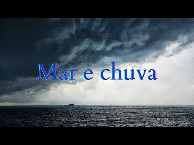 ☔Som de chuva e mar para relaxar, calmar e dormir🌊🌊🌊⚡🌧