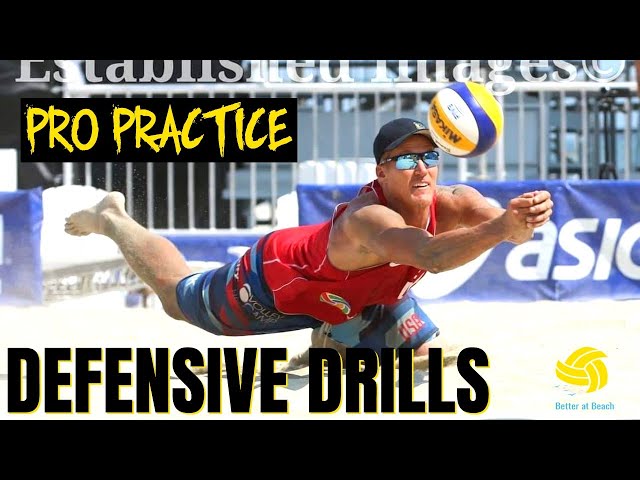 Men's Beach Volleyball | How AVP Pros Train | Defensive Drills