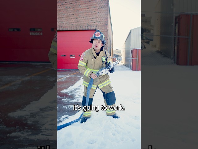 Everyone agrees, he had it coming. #firefighter #ice #water