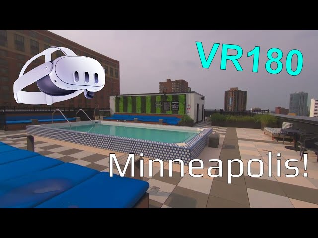 #minneapolis VR180 Rooftop Pool Condo Experience.