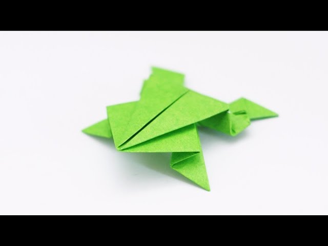 How to fold an easy origami Jumping Frog 🐸