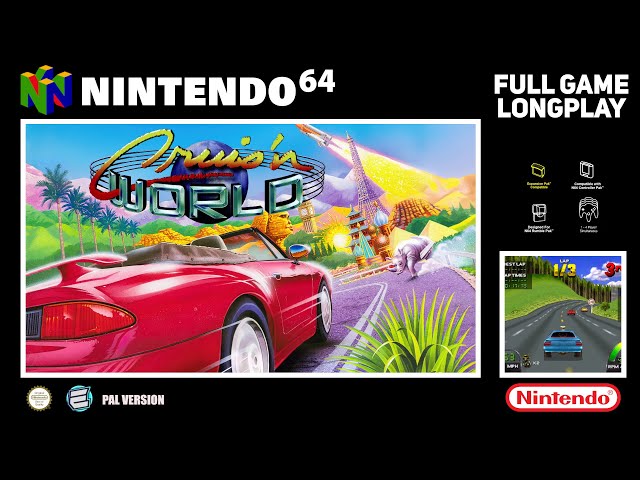 CRUIS'N WORLD | Nintendo 64 | Full Game Playthrough 1080p | No Commentary