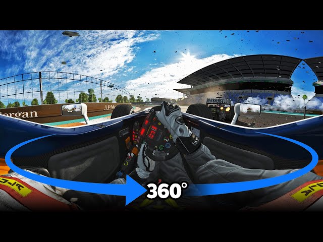 F1 too close in an Accident 360° video