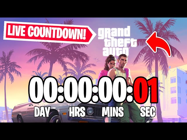 GTA 6 COUNTDOWN LIVE🔴 24/7 & (GTA 6 Release Date) (GTA 6 Trailer!)