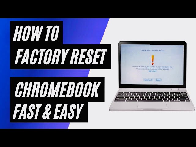 How to Reset any Chromebook!