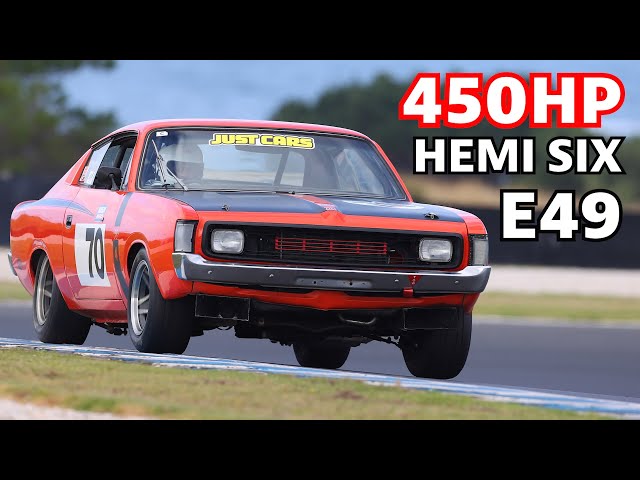 THE BIG AUSSIE MOPAR SIX! - Wild 1972 E49 Charger Racer ONBOARD.