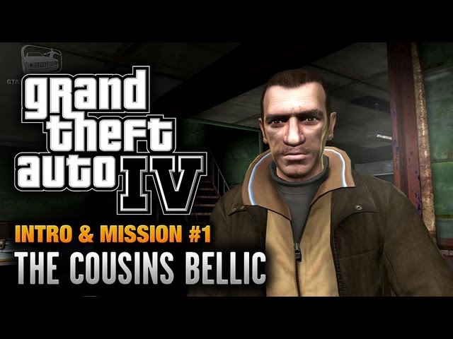 GTA 4 - Intro & Mission #1 - The Cousins Bellic (1080p)