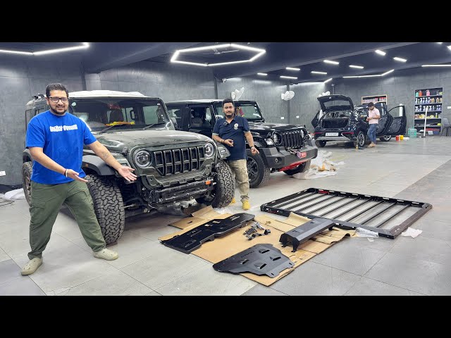 Mahindra Thar Roxx OG Products Revealed | Underbody | Roof Carrier | Door Hinges | Bharat Car