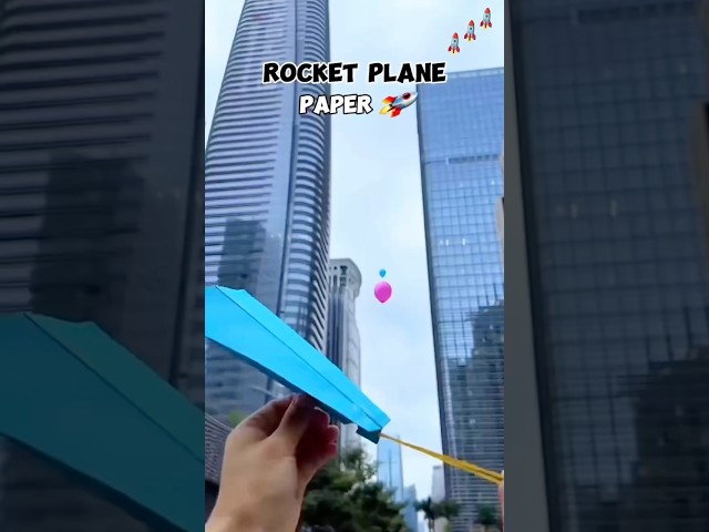 How to make an Rocket paper ariplane #diy #origami #paperplane #papercraft #shorts #santoreview