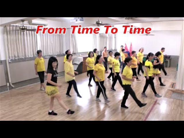 From Time To Time｜Line Dance by Joe Parilla｜Demo & Walkthru｜ 形影不離｜含導跳｜4K