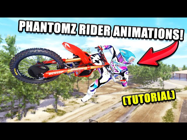 How to INSTALL/USE PHANTOMZ RIDER ANIMATIONS in MX Bikes! 🏆