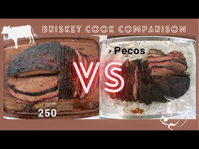 Brisket Cook Comparison -- 250 VS Pecos 🐮