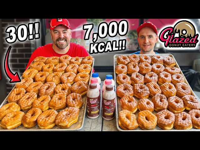 Ohio's 7,000 Calorie "Dirty Thirty" 30 Glazed Donuts Eating Challenge!!