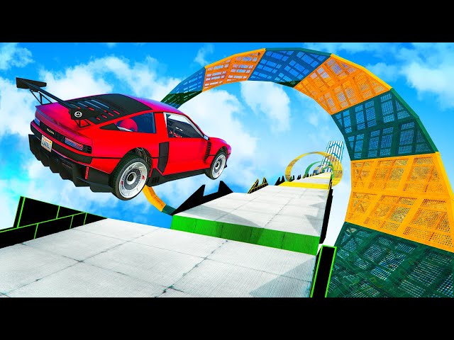 SUPER SATISFYING GTA 5 MEGA RAMP GAMEPLAY | No Copyright Gameplay 4K 60fps | 707