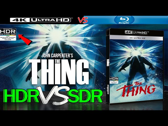 The #Thing 1982 4K UHD HDR vs 1080p BluRay SDR 100nits #TRUE_DIFFERENCE #WATCH_IN_HDR