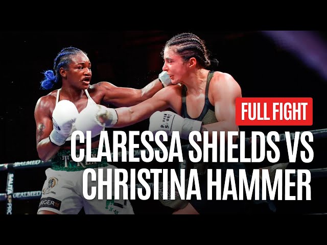 CLARESSA SHIELDS VS CHRISTINA HAMMER MIDDELWEIGHT WORLD TITLE UNIFICATION