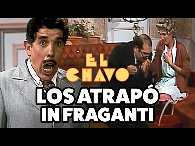 Professor Jirafales bursts with jealousy upon seeing Doña Florinda and Mr. Barriga | El Chavo del 8