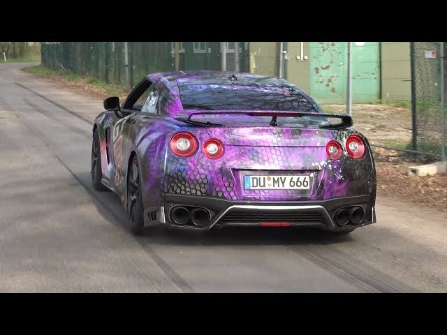 Supercars leaving Spring Event 2018- Burnouts & Powerslides: Avt S, E63 R, 1000 HP GT-R etc.