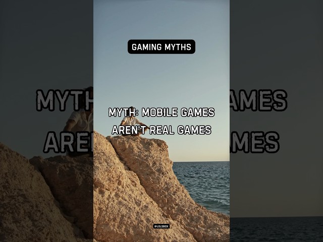 Myth: Mobile games aren’t real games #funfacts #myths #facts #jokes #gaming #game